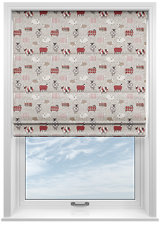 Baa Baa, Peony - Roman Blind